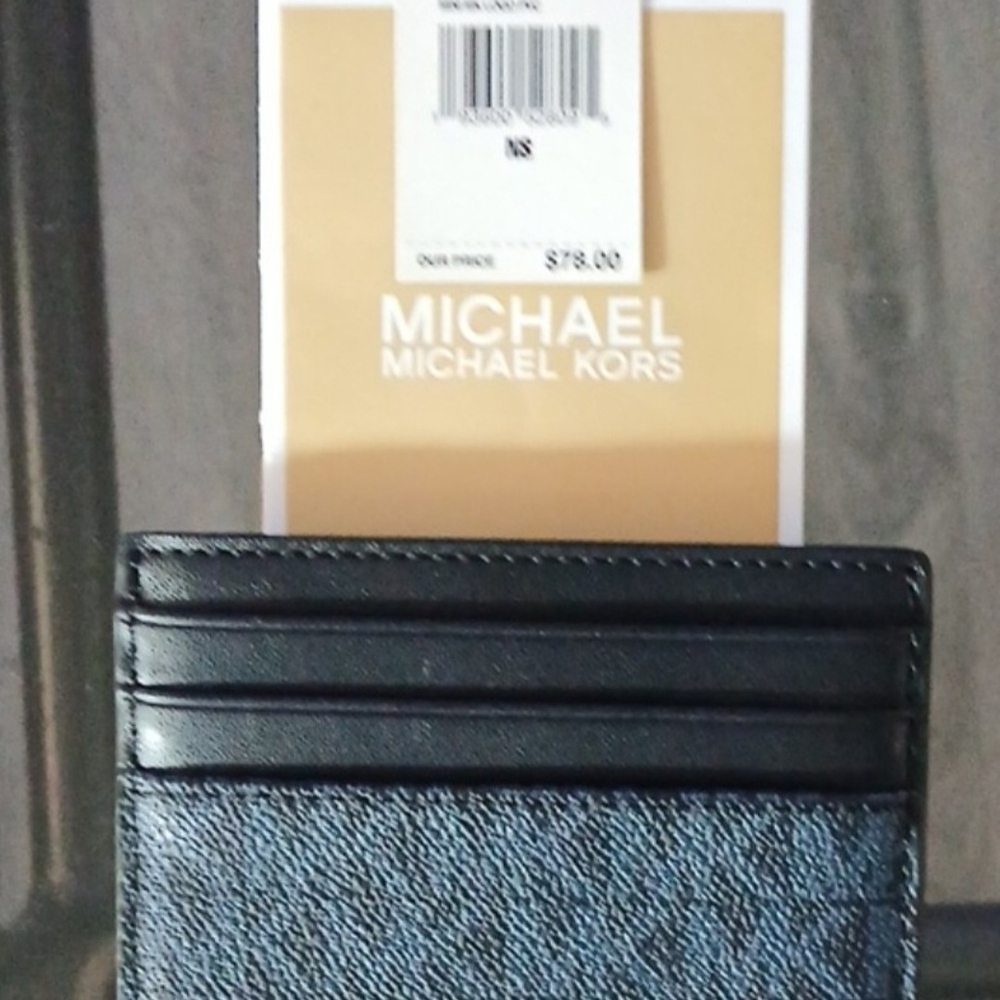 Michael Kors Black Leather Card Holder